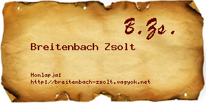 Breitenbach Zsolt névjegykártya